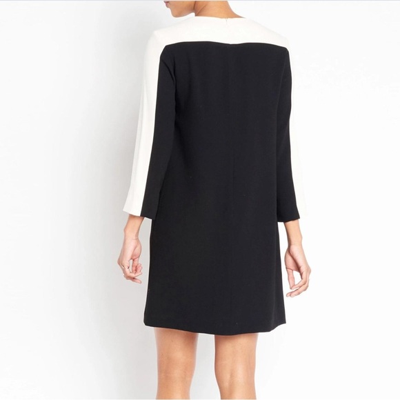 Of Mercer Chic Black and White Long Sleeve Dress - Picture 3 of 7